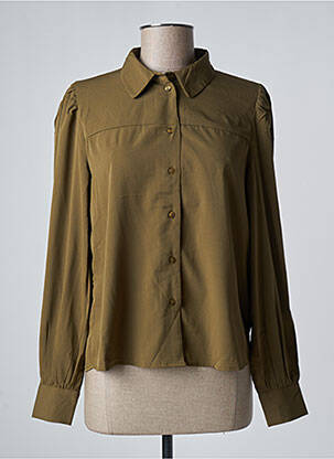 Chemisier coupe fluide manches longues vert JDY femme
