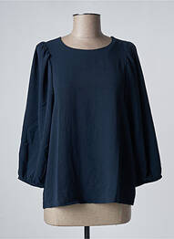 Blouse fermeture boutonnée au dos manches longues bleu JDY femme