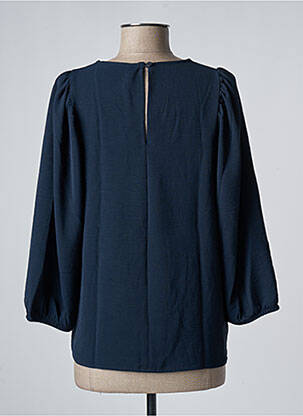 Blouse fermeture boutonnée au dos manches longues bleu JDY femme
