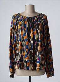 Blouse imprimé fantaisie manches longues noir LOLA ESPELETA femme