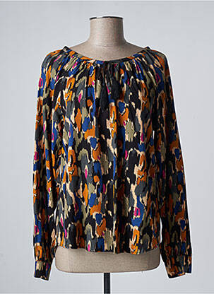 Blouse imprimé fantaisie manches longues noir LOLA ESPELETA femme