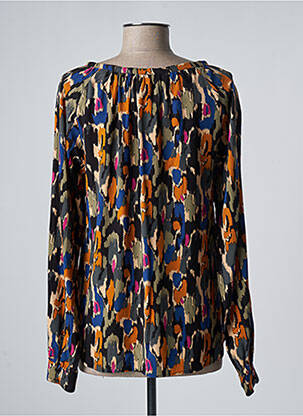 Blouse imprimé fantaisie manches longues noir LOLA ESPELETA femme