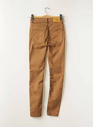 Pantalon slim stretch taille normale marron JDY femme