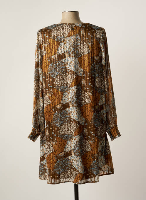 Robe mi-longue marron LOLA ESPELETA pour femme