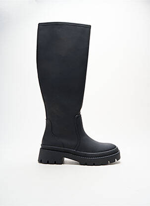 Bottes matière lisse talon de 4 à 6cm noir JUSTFAB femme
