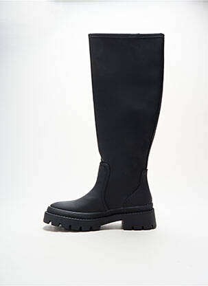 Bottes matière lisse talon de 4 à 6cm noir JUSTFAB femme