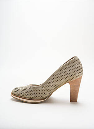 Escarpins nubuck talon de 7 à 9cm vert MYMA femme