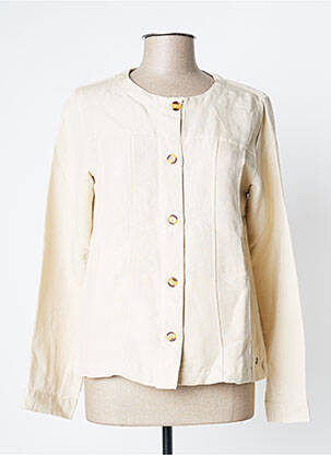 Veste casual col rond beige ESPRIT DE LA MER femme