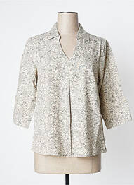 Blouse manches 3/4 manches 3/4 beige ESPRIT DE LA MER femme