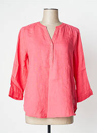Blouse poignets boutonnés avec fente manches 3/4 rouge STREET ONE femme
