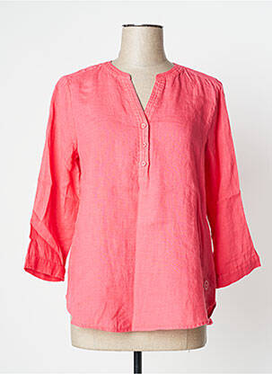Blouse poignets boutonnés avec fente manches 3/4 rouge STREET ONE femme