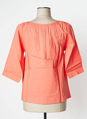 Blouse col rond manches 3/4 orange ESPRIT DE LA MER femme