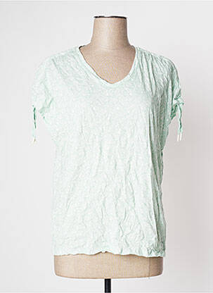 Top manches courtes manches courtes vert CECIL femme