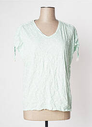 Top manches courtes manches courtes vert CECIL femme
