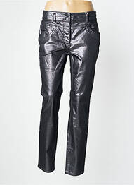 Pantalon slim tissage enduit taille normale gris CECIL femme