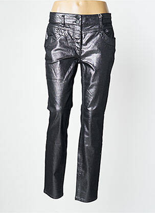 Pantalon slim tissage enduit taille normale gris CECIL femme