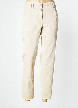Pantalon cargo poches taille normale beige CECIL femme