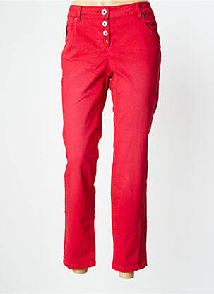 Pantalon droit rouge CECIL pour femme