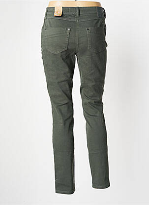 Pantalon slim taille haute taille haute vert CECIL femme