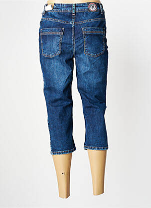 Pantacourt stretch taille normale bleu CECIL femme