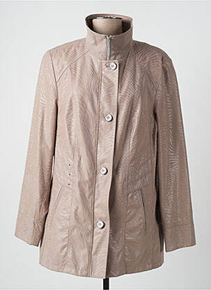 Parka manches longues sans capuche beige BARBARA LEBEK femme