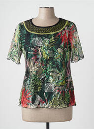 T-shirt coupe cintrée manches courtes vert TELMAIL femme