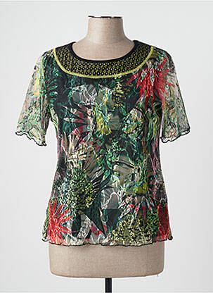T-shirt coupe cintrée manches courtes vert TELMAIL femme