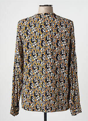 Chemisier imprimé fleurs manches longues jaune MAE MAHE femme