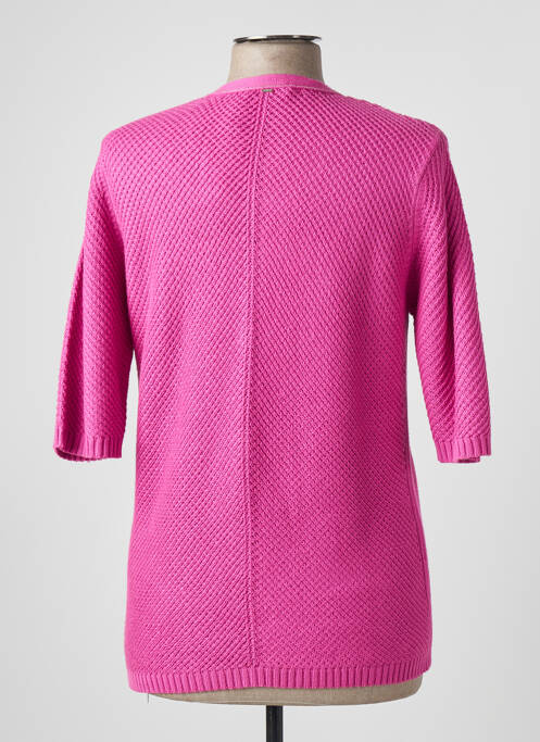 Gilet manches courtes rose LUCIA pour femme