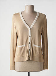 Gilet manches longues fermeture boutonnée sur le devant beige SAINT CHARLES femme