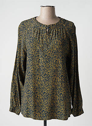 Blouse tissage popeline manches longues vert ARMOR LUX femme