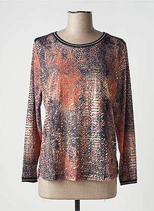 Top manches longues manches longues orange GUY DUBOUIS femme