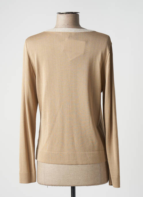 Gilet manches longues beige SAINT CHARLES pour femme