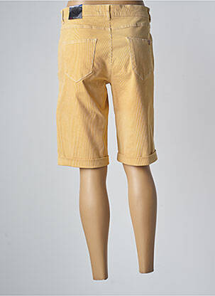 Bermuda coupe droite taille normale jaune TONI femme