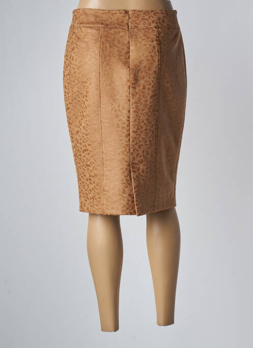 Jupe mi-longue beige GEVANA pour femme