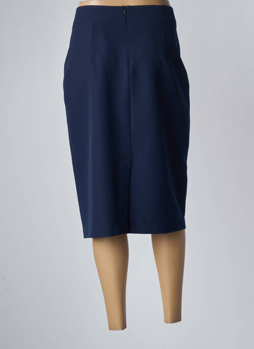 Jupe mi-longue bleu GUY DUBOUIS pour femme