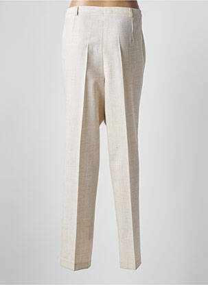 Pantalon droit stretch taille normale beige GUY DUBOUIS femme
