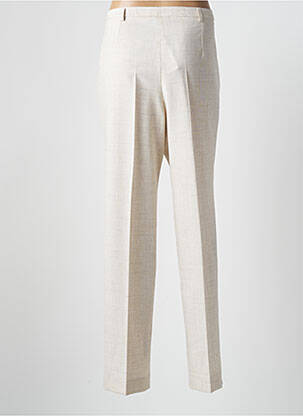 Pantalon droit stretch taille normale beige GUY DUBOUIS femme