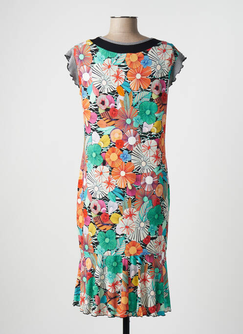 Robe mi-longue vert TELMAIL pour femme