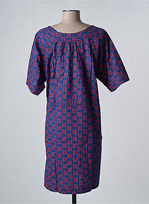 Robe courte manches courtes manches courtes bleu SINOE BY BAMBOO'S femme
