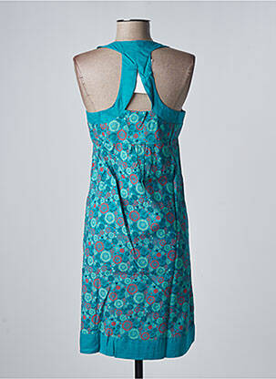 Robe mi-longue imprimé fantaisie sans manche vert SINOE BY BAMBOO'S femme