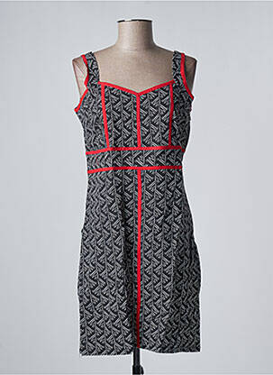 Robe courte sans manche sans manche noir BAMBOO'S femme