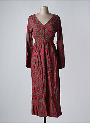 Robe longue rouge BAMBOO'S pour femme