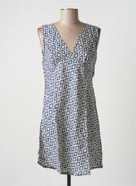 Robe courte sans manche sans manche bleu SINOE BY BAMBOO'S femme