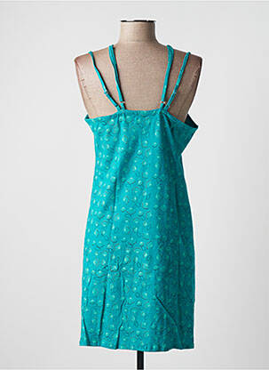 Robe mi-longue imprimé fantaisie fines bretelles vert SINOE BY BAMBOO'S femme