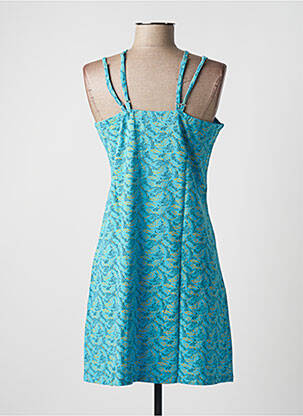 Robe mi-longue imprimé fantaisie fines bretelles bleu SINOE BY BAMBOO'S femme