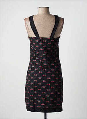 Robe mi-longue imprimé fleurs fines bretelles noir SINOE BY BAMBOO'S femme