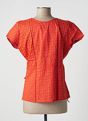 Blouse manches courtes orange SINOE BY BAMBOO'S femme