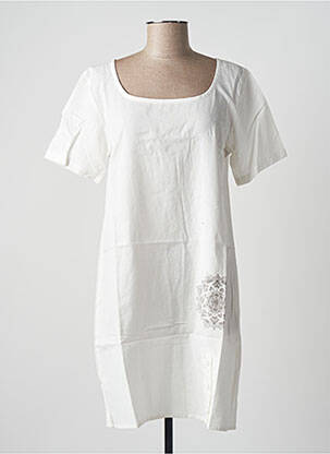 Robe mi-longue blanc BAMBOO'S pour femme