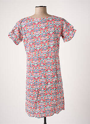 Robe courte manches courtes manches courtes rouge SINOE BY BAMBOO'S femme